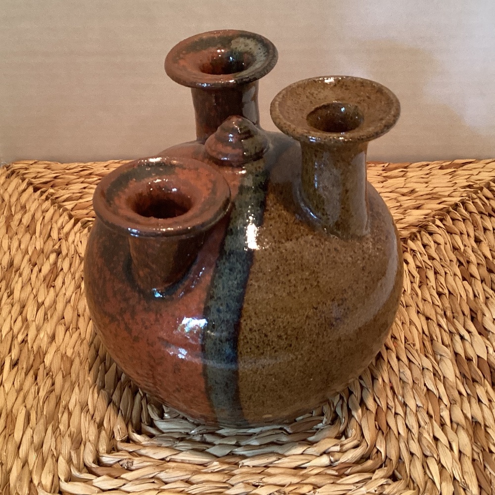 Vintage Signed Clouds of Folsom Studio Art Pottery Bud Vase